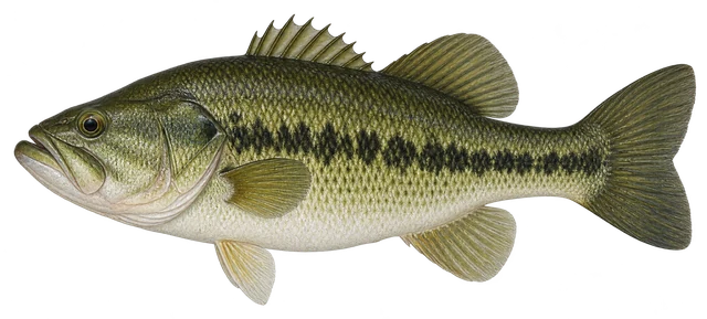 배스(Micropterus salmoides) 그림