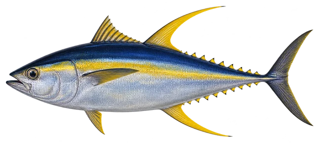 참치(Thunnus albacares) 그림