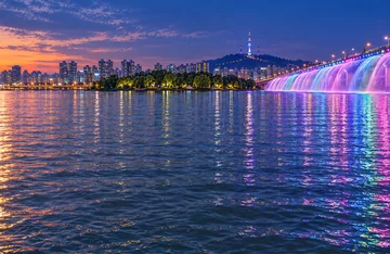 반포 서래섬 낚시터 풍경